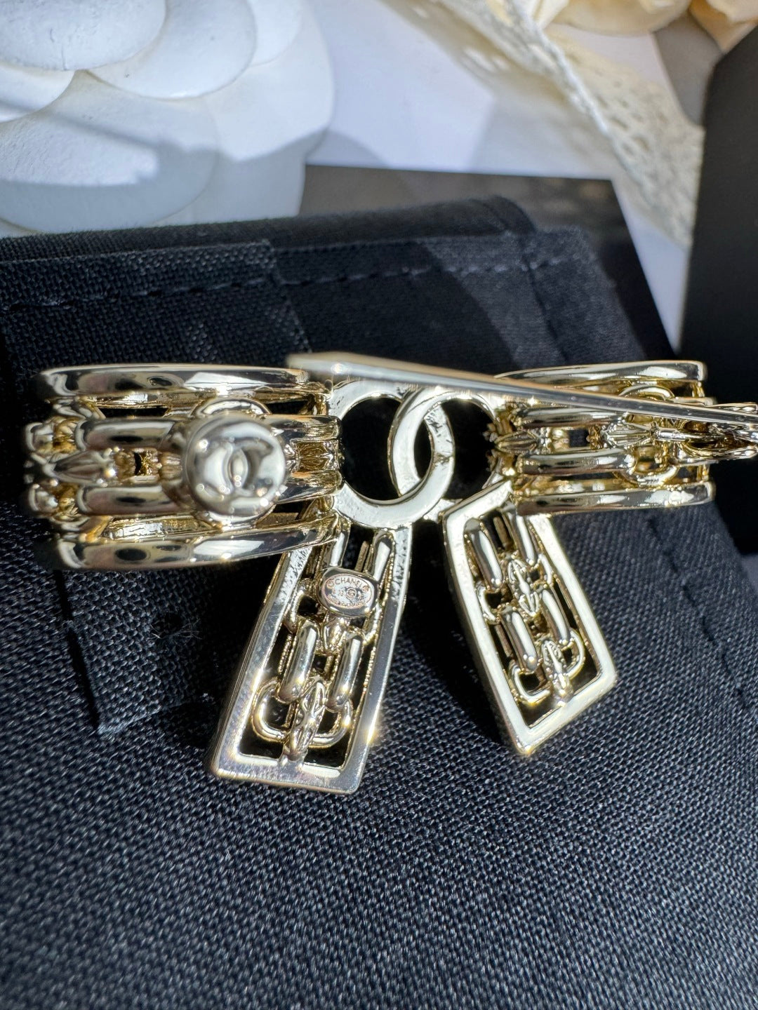 [Rose Tomorrow]25K Hollow Bow Brooch