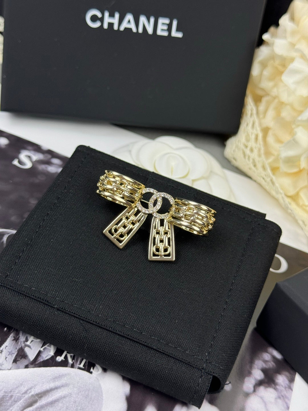 [Rose Tomorrow]25K Hollow Bow Brooch