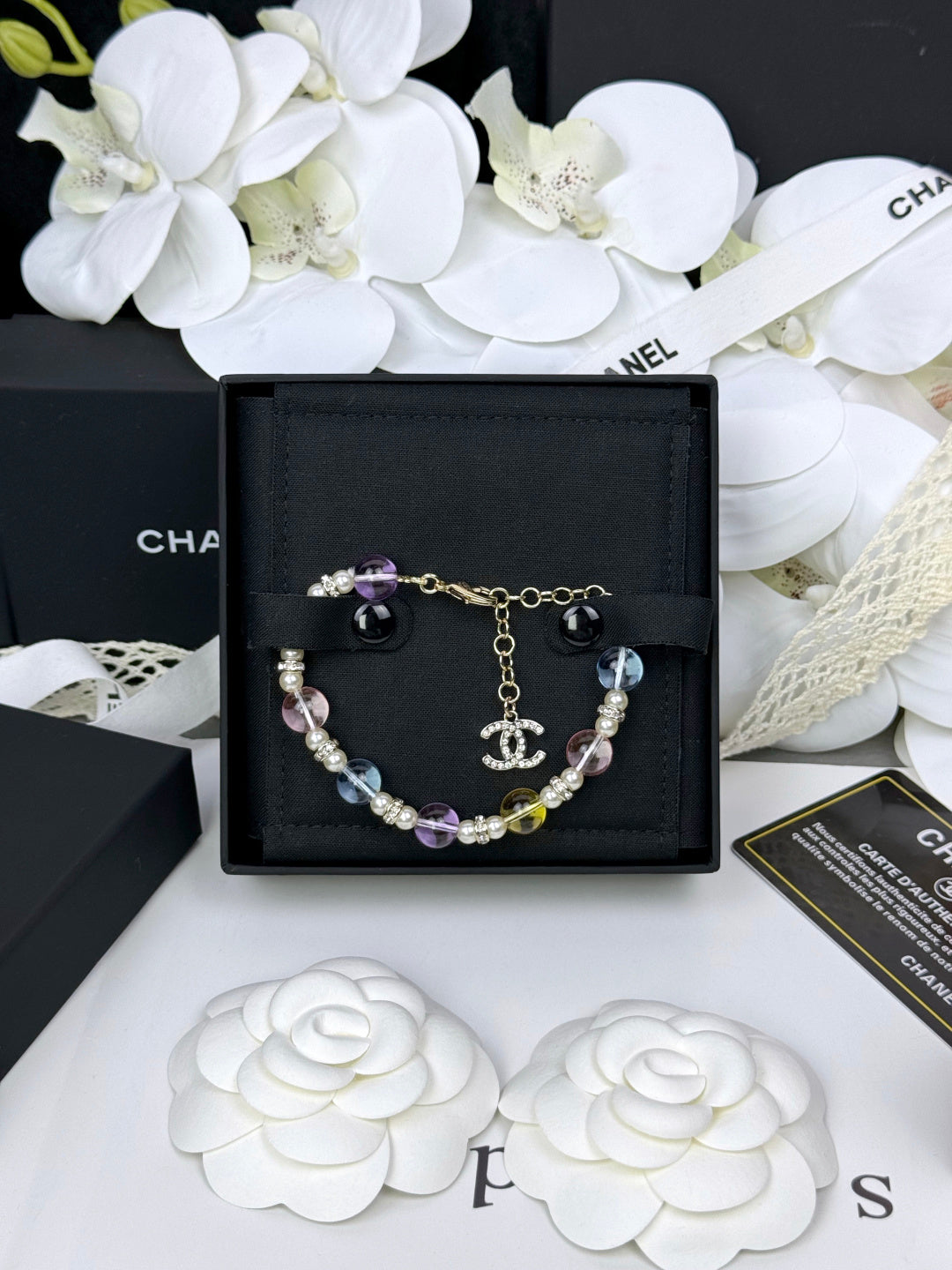 [Rose Tomorrow]Colorful Transparent Resin Bracelet