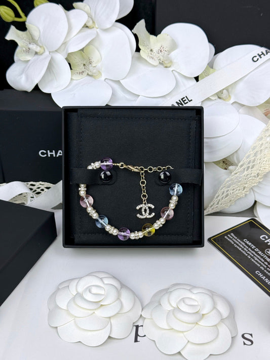 [Rose Tomorrow]Colorful Transparent Resin Bracelet