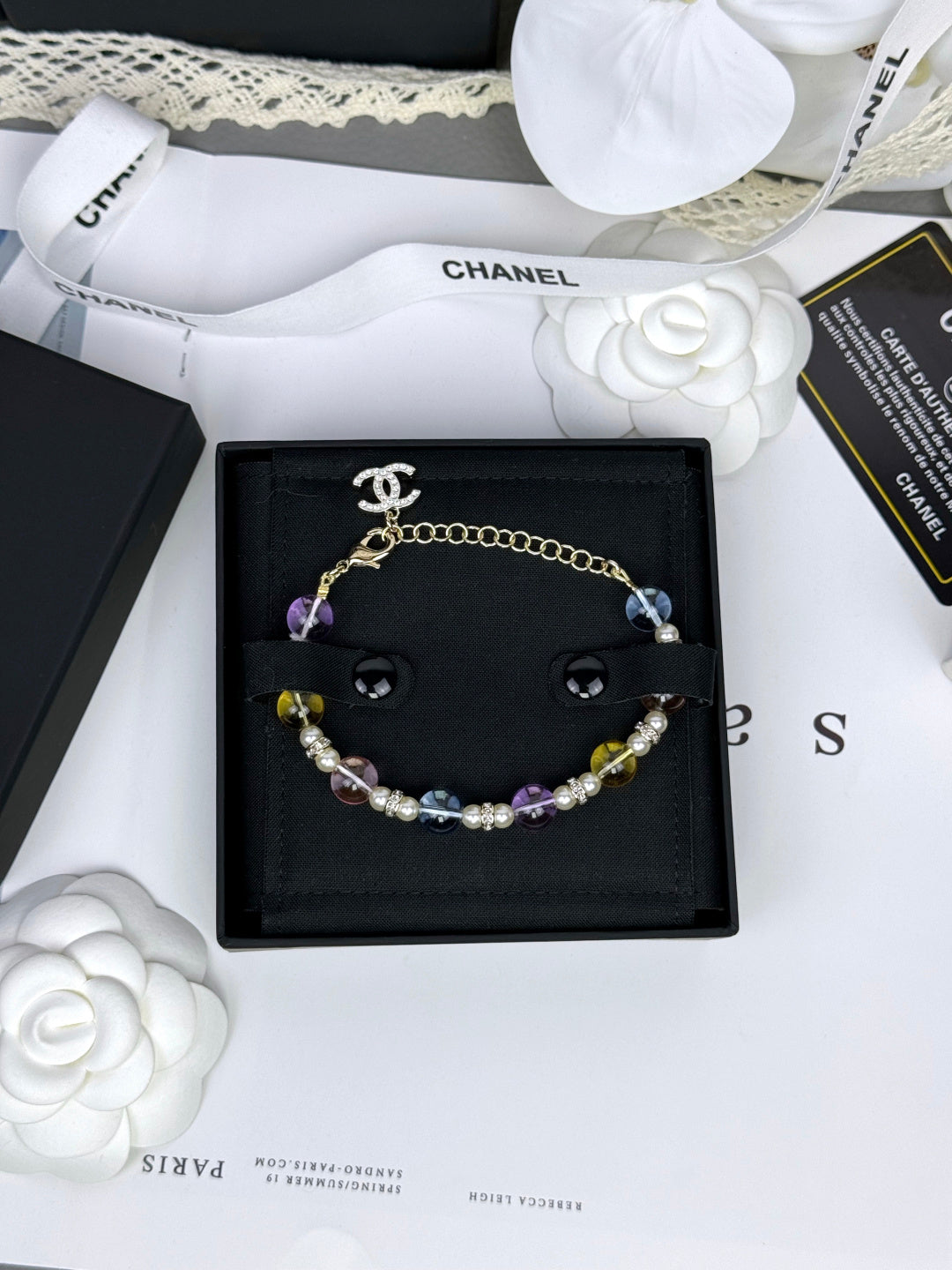 [Rose Tomorrow]Colorful Transparent Resin Bracelet