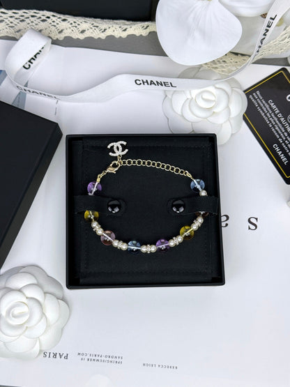[Rose Tomorrow]Colorful Transparent Resin Bracelet