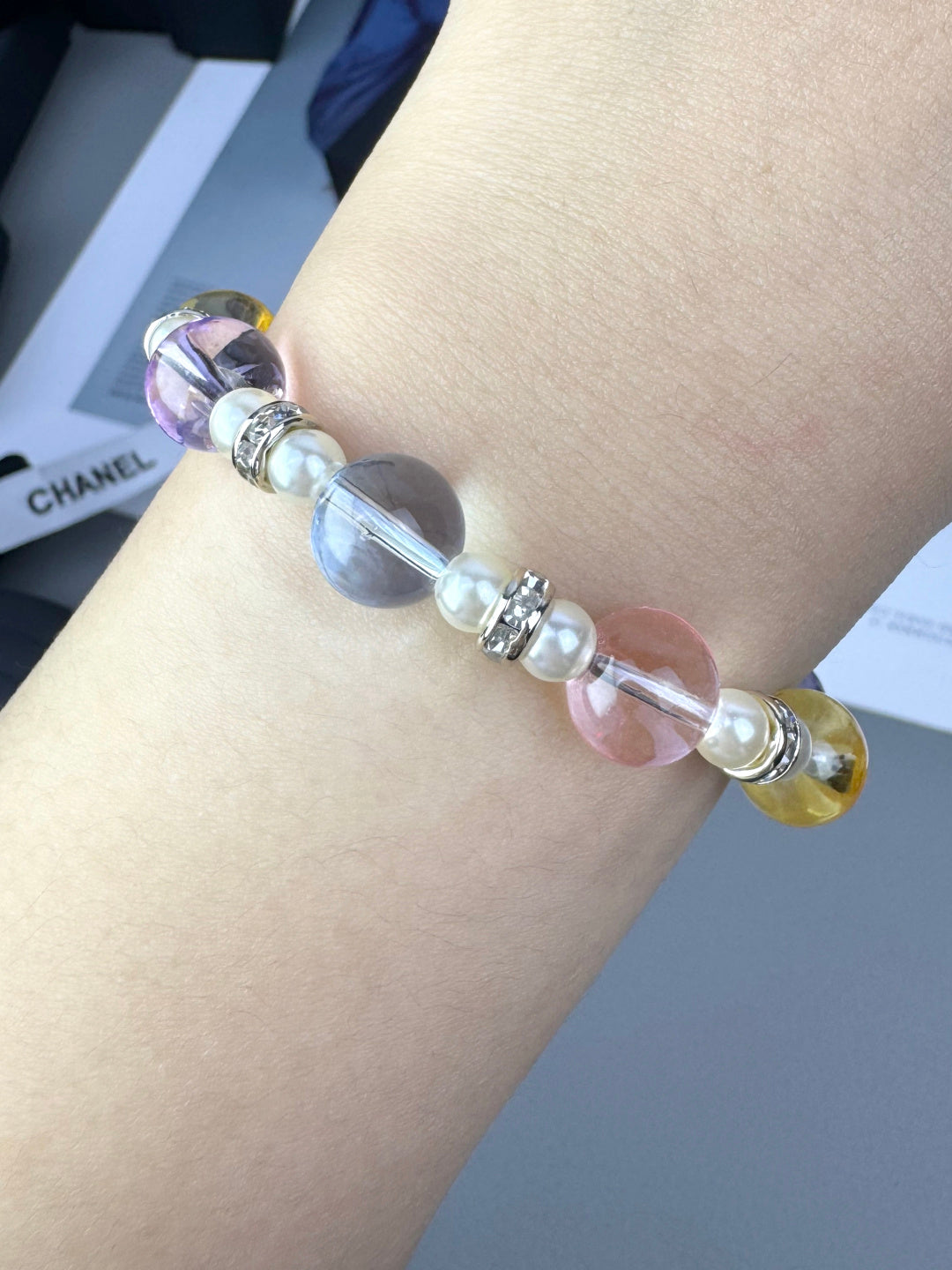 [Rose Tomorrow]Colorful Transparent Resin Bracelet