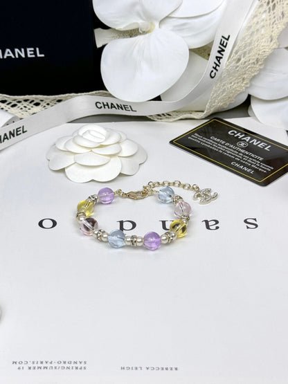 [Rose Tomorrow]Colorful Transparent Resin Bracelet