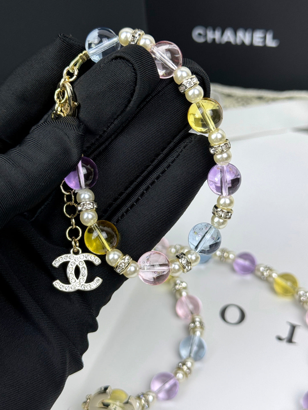 [Rose Tomorrow]Colorful Transparent Resin Bracelet