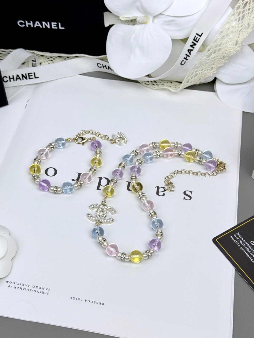 [Rose Tomorrow]Colorful Transparent Resin Bracelet