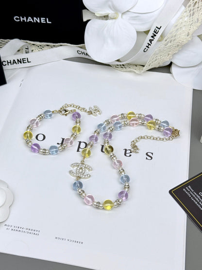 [Rose Tomorrow]Colorful Transparent Resin Bracelet