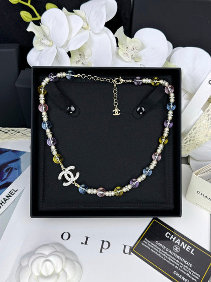 [Rose Tomorrow]26C New Spring Collection Colorful Transparent Resin Necklace
