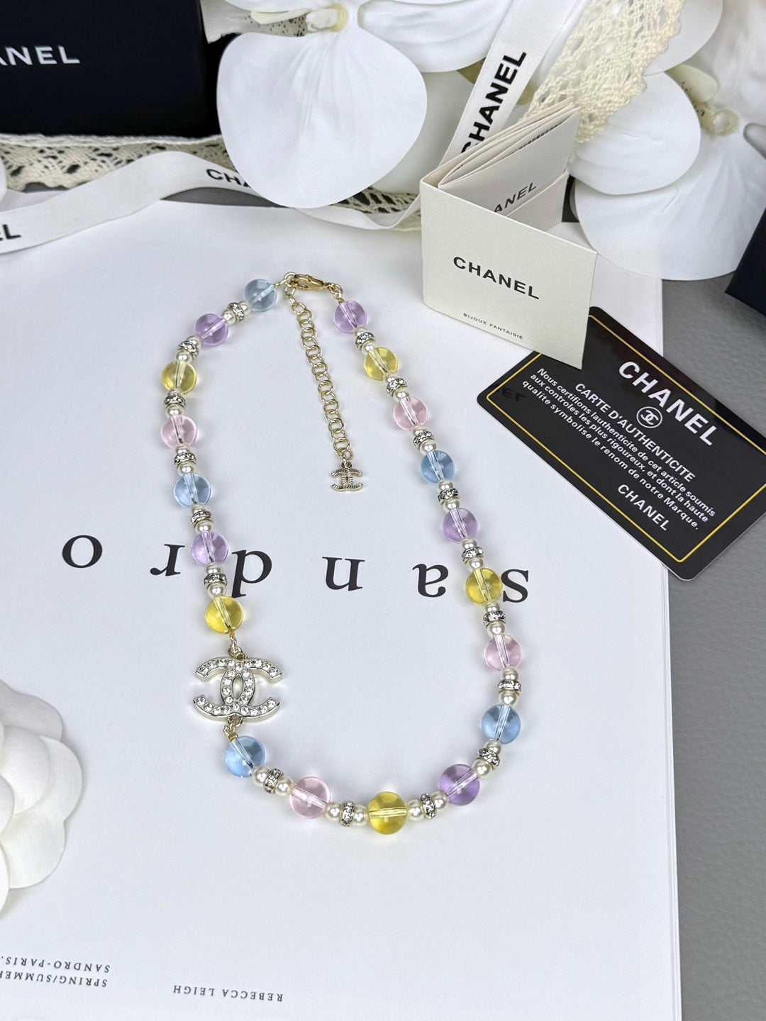 [Rose Tomorrow]26C New Spring Collection Colorful Transparent Resin Necklace