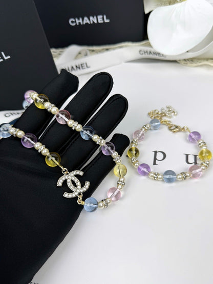 [Rose Tomorrow]26C New Spring Collection Colorful Transparent Resin Necklace