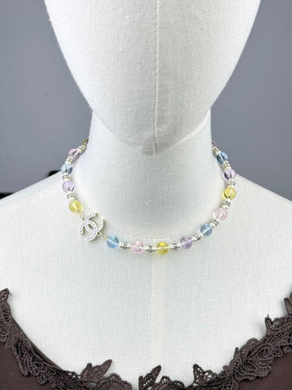 [Rose Tomorrow]26C New Spring Collection Colorful Transparent Resin Necklace