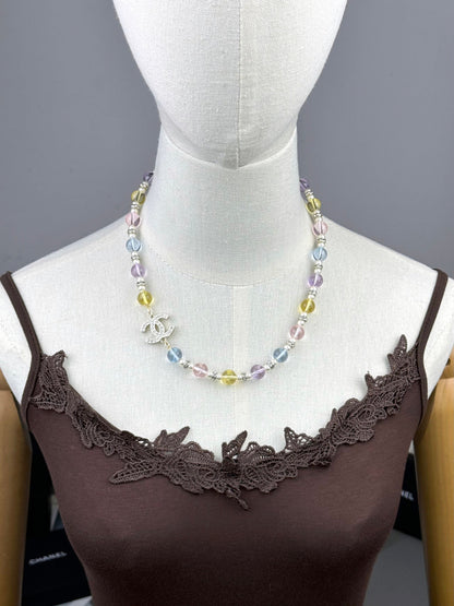 [Rose Tomorrow]26C New Spring Collection Colorful Transparent Resin Necklace