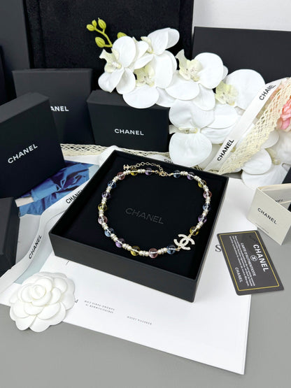[Rose Tomorrow]26C New Spring Collection Colorful Transparent Resin Necklace