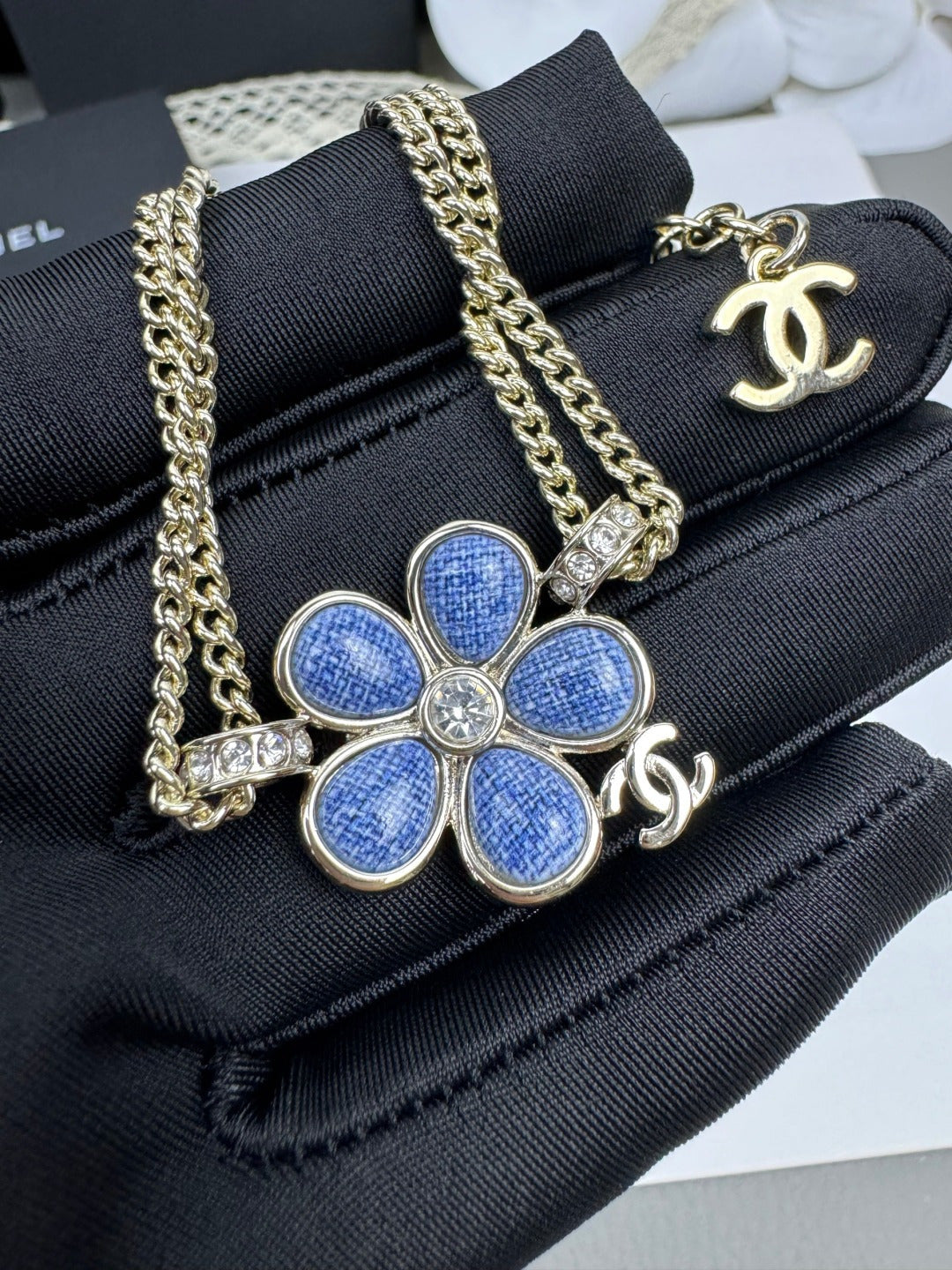 [Rose Tomorrow]VOLTE New Blue Floral Double-Layer Bracelet