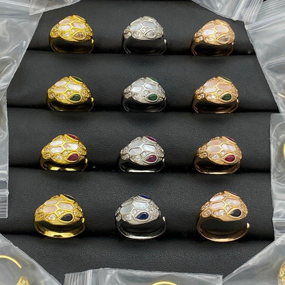 [Rose Tomorrow]BRAND NEW ASSORTED SNAKE HEAD MOTHER OF PEARL RINGS