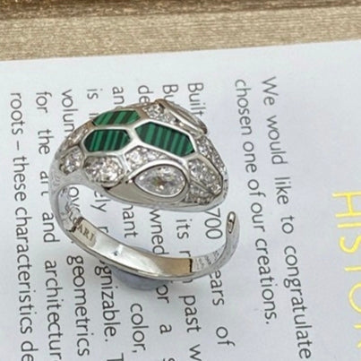[Rose Tomorrow]BRAND NEW ASSORTED SNAKE HEAD MALACHITE RINGS