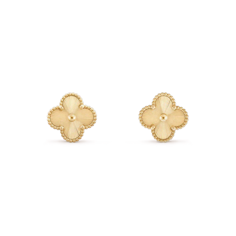 [Rose Tomorrow]CLOVER MINI 9.5MM LASER EARRINGS