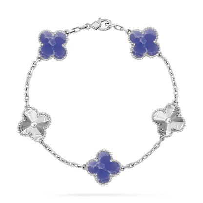 [Rose Tomorrow]CLOVER 5 MOTIF BLUE VEINS BRACELET COLLECTION