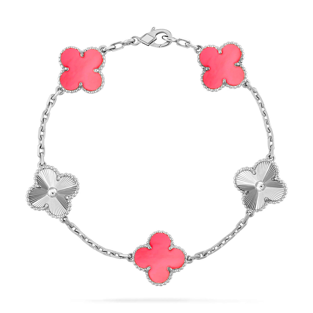 [Rose Tomorrow] CLOVER 5 MOTIFS  PINK MOP BRACELET COLLECTION