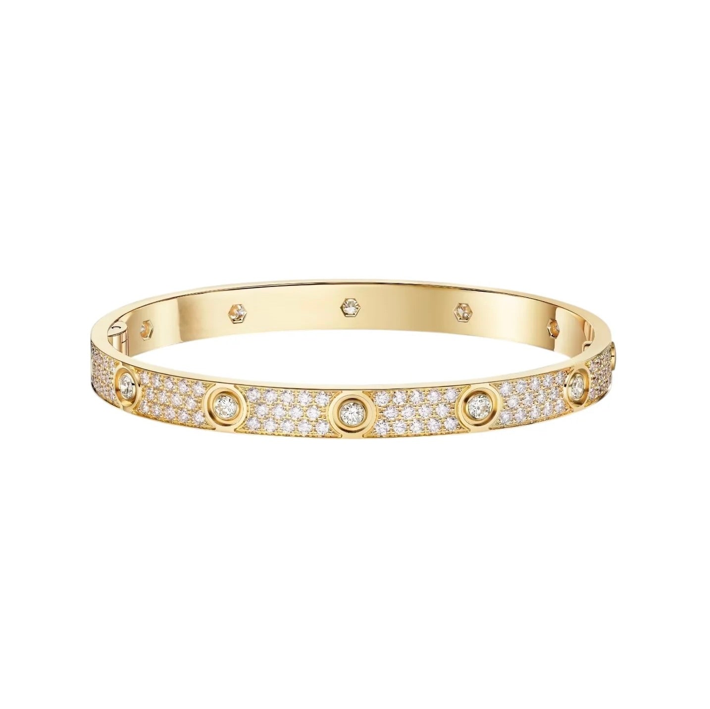 [Rose Tomorrow]LOVE BRACELET 6.1MM DIAMOND-PAVED 10 BIG DIAMONDS