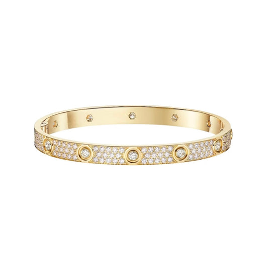 [Rose Tomorrow]LOVE BRACELET 6.1MM DIAMOND-PAVED 10 BIG DIAMONDS