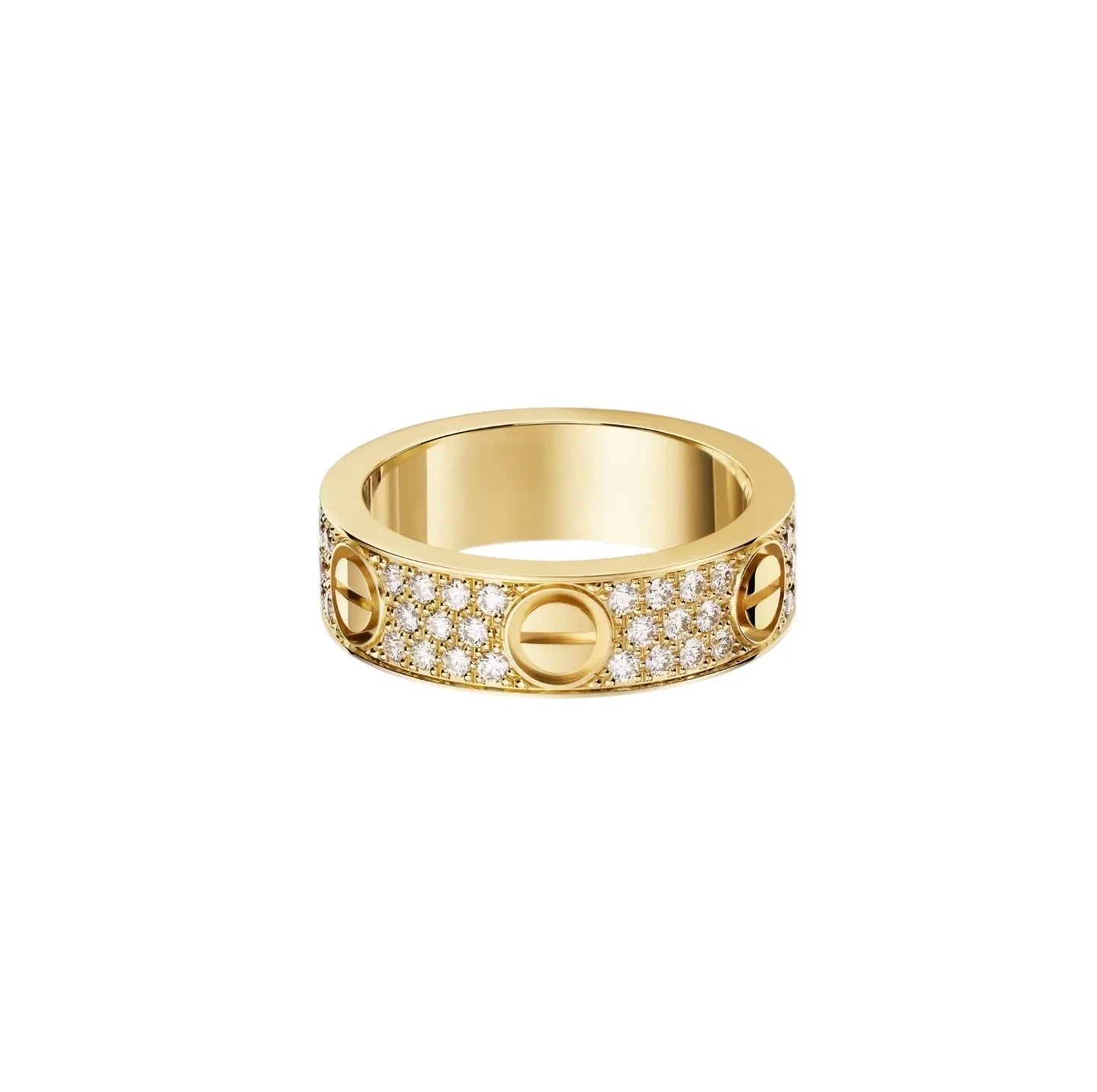 [Rose Tomorrow]LOVE RING 5.5MM DIAMONDS PAVED
