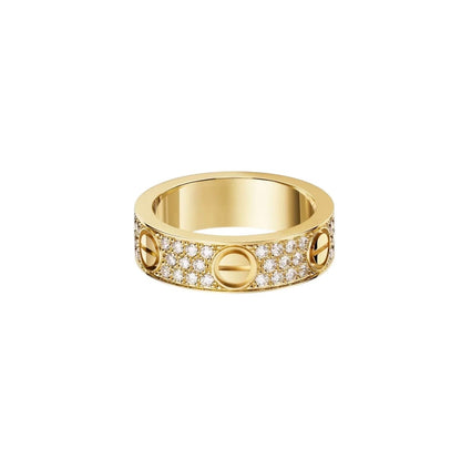 [Rose Tomorrow]LOVE RING 5.5MM DIAMONDS PAVED