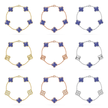 [Rose Tomorrow]CLOVER 5 MOTIF BLUE VEINS BRACELET COLLECTION