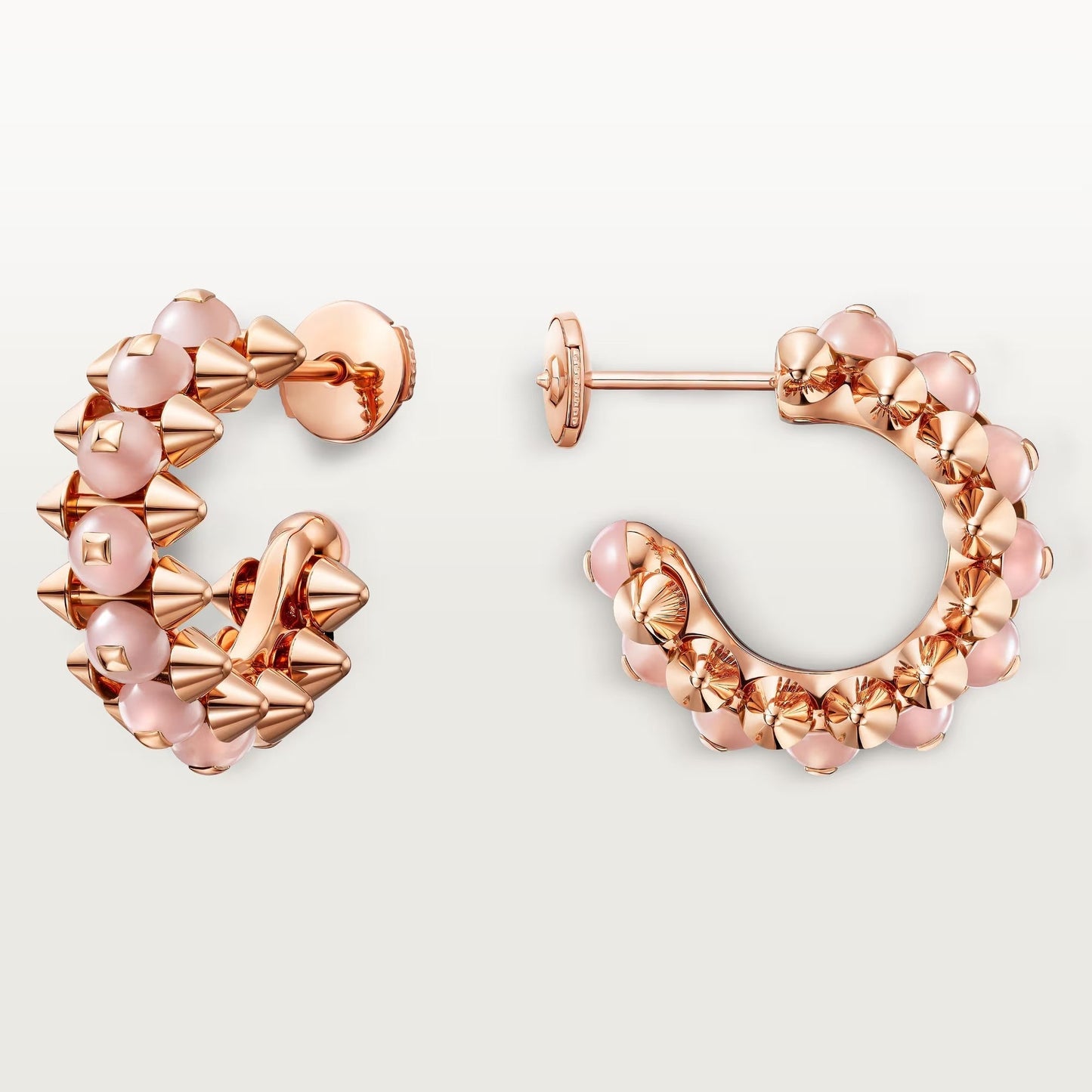 [Rose Tomorrow]CLASH 7.9MM AGATE CHALCEDONY EARRINGS