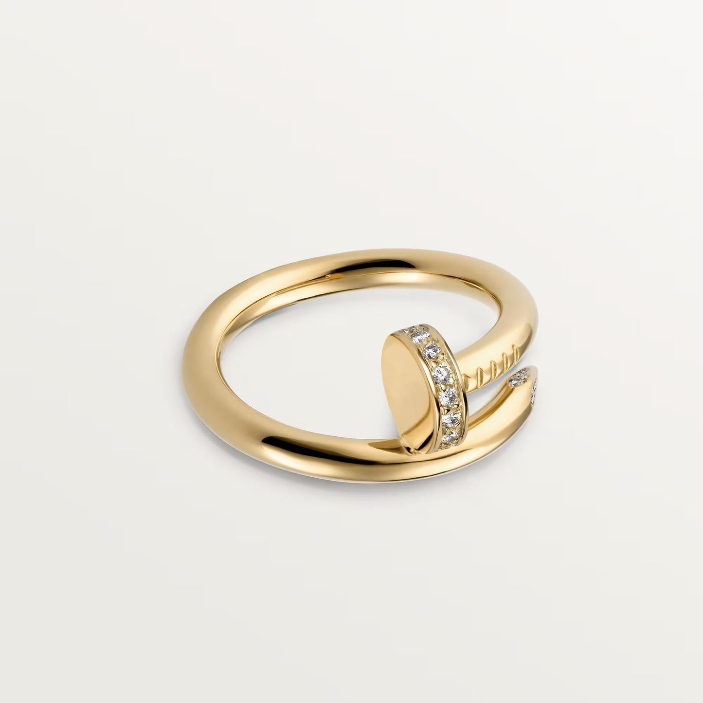 [Rose Tomorrow]JUSTE RING 2.6MM HALF DIAMOND