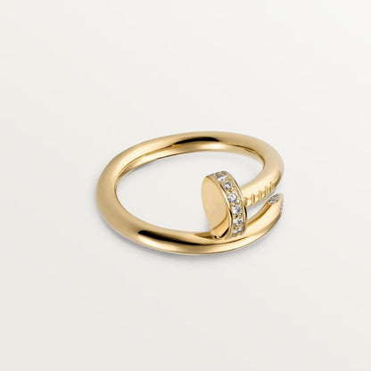 [Rose Tomorrow]JUSTE RING 2.6MM HALF DIAMOND