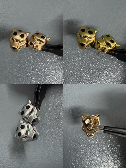 [Rose Tomorrow]CHRRTAH-PRINT STUD EARRINGS, THREE COLORS