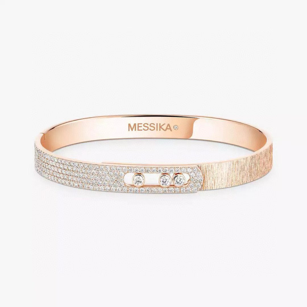 [Rose Tomorrow]2026 BRAND-NEW FROSTED BRACELET WITH DIAMONDS THREE COLORS
