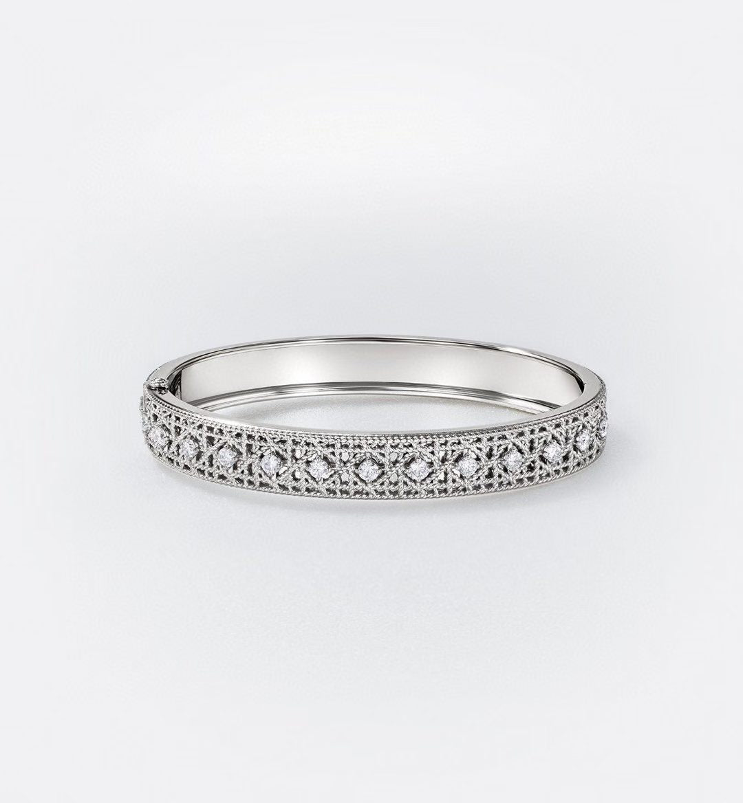 [Rose Tomorrow]2026 WOVEN-PATTERN BRACELET SET WITH FULL DIAMOND INLAY THREE-COLORS