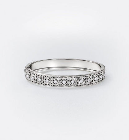 [Rose Tomorrow]2026 WOVEN-PATTERN BRACELET SET WITH FULL DIAMOND INLAY THREE-COLORS