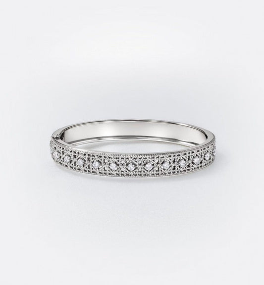 [Rose Tomorrow]2026 WOVEN-PATTERN BRACELET SET WITH FULL DIAMOND INLAY THREE-COLORS