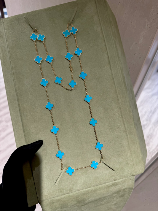 [Rose Tomorrow]CLOVER 20 MOTIFS TURQUOISE GOLD