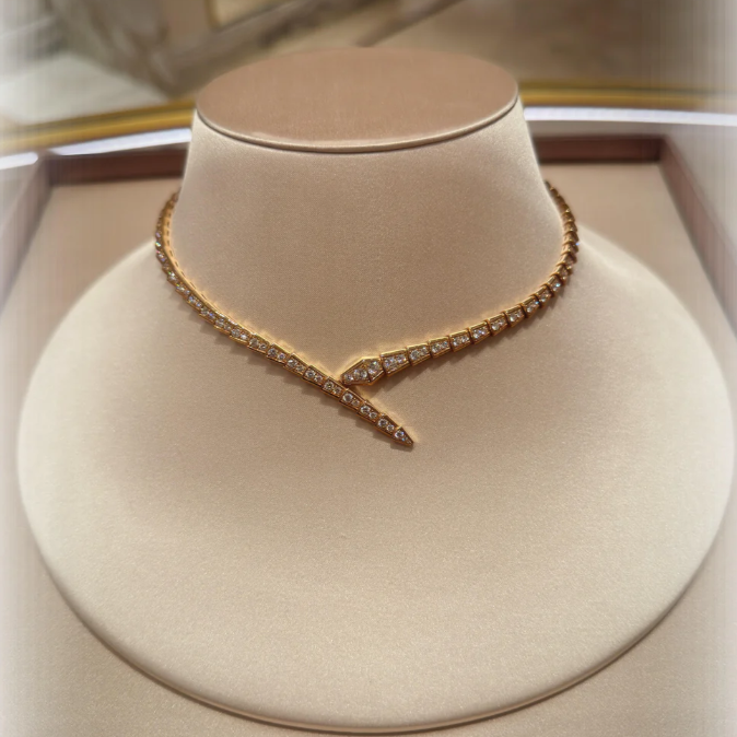 [Rose Tomorrow]NEW！SERPENT DIAMOND NECKLACE