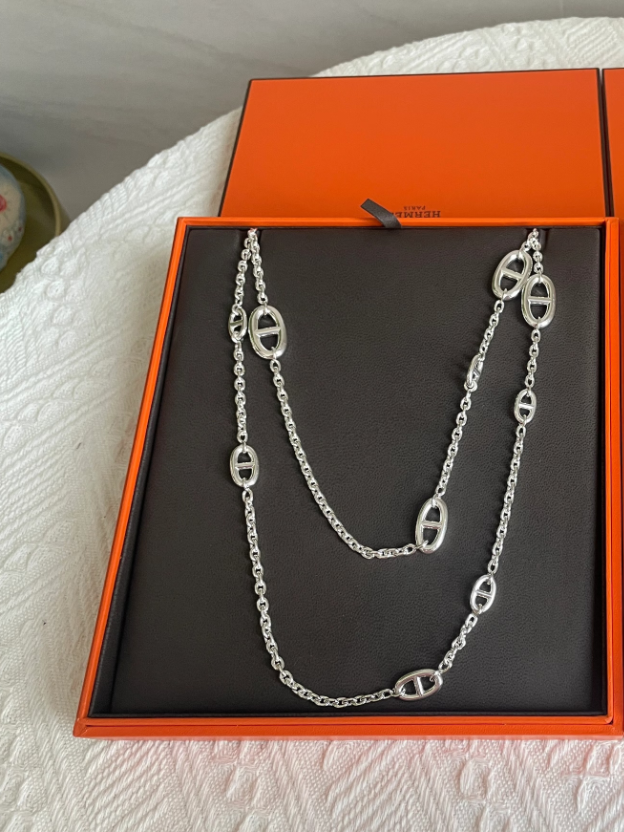 [Rose Tomorrow]Classic Silver Sweater Chain