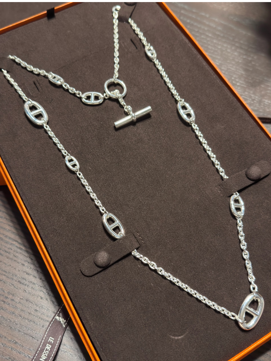 [Rose Tomorrow]Classic Silver Sweater Chain