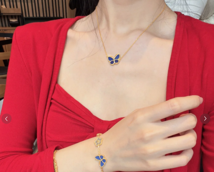 [Rose Tomorrow]2026 NEW BUTTERFLY BLUE   NECKLACE