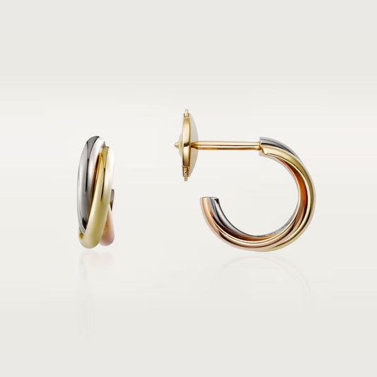 [Rose Tomorrow]TRINITY ON DIAMOND MINI EARRINGS