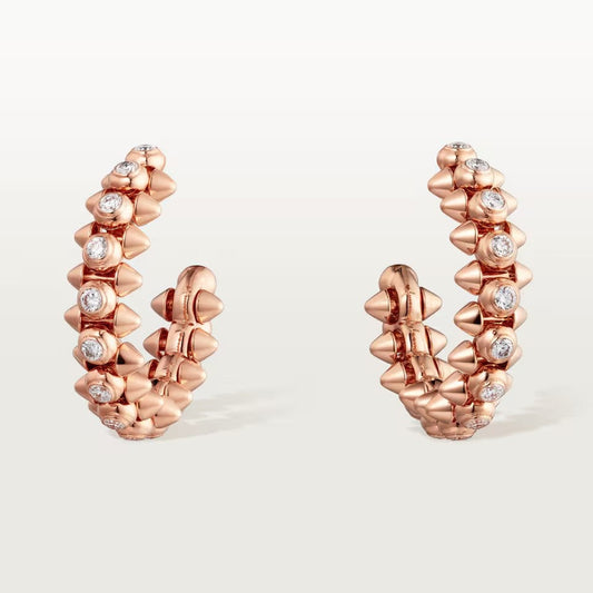 [Rose Tomorrow]CLASH FULL DIAMOND MEDIUM EARRINGS