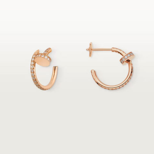 [Rose Tomorrow]JUSTE FULL DIAMOND SMALL EARRINGS