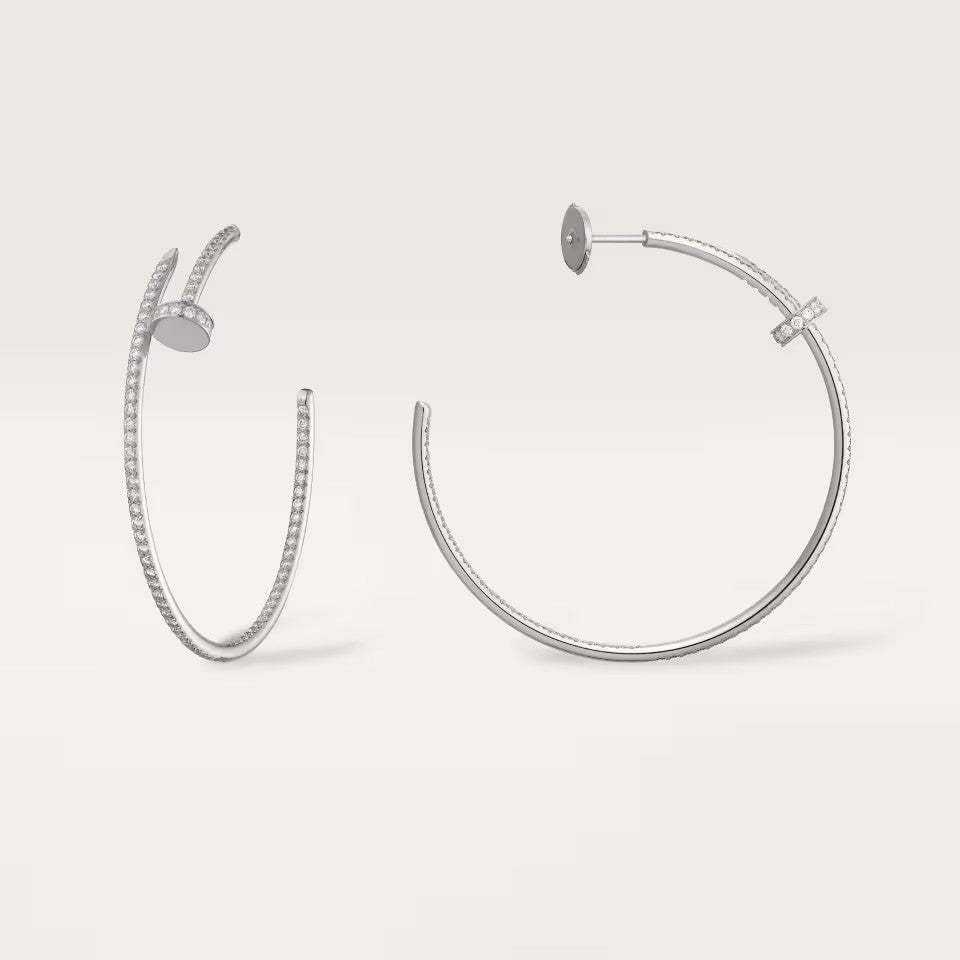 [Rose Tomorrow]JUSTE FULL DIAMOND LARGE EARRINGS