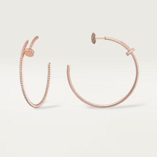 [Rose Tomorrow]JUSTE FULL DIAMOND LARGE EARRINGS