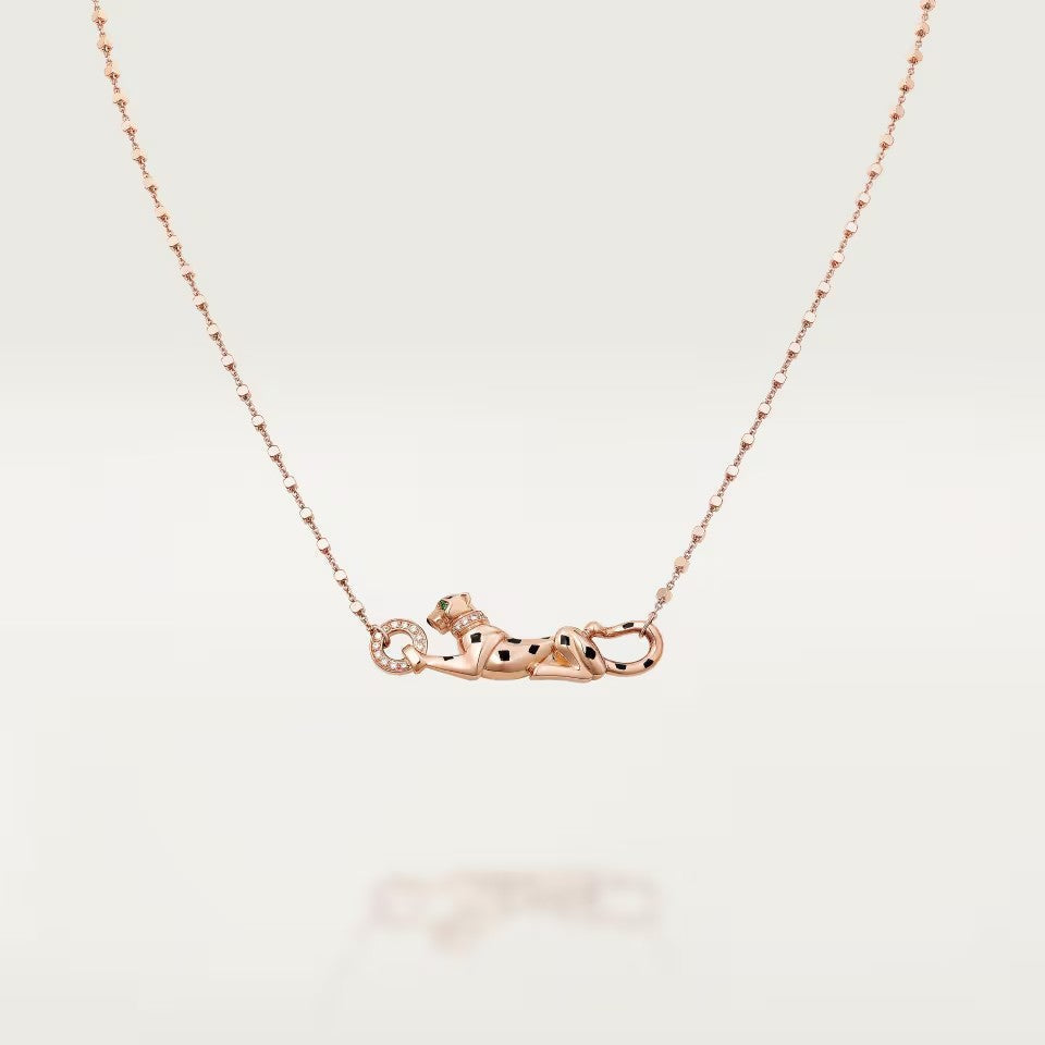[Rose Tomorrow]PANTHERE FULL DIAMOND NECKLACE