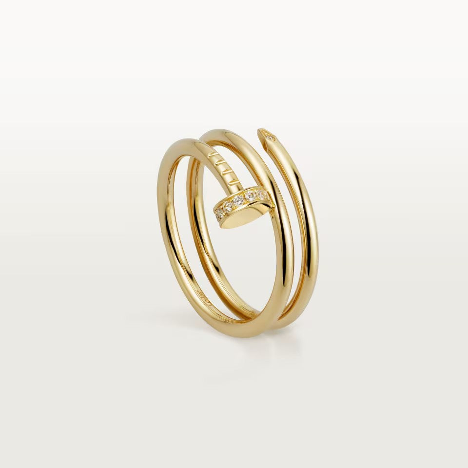 [Rose Tomorrow]JUSTE RING 4.8MM HALF DIAMOND