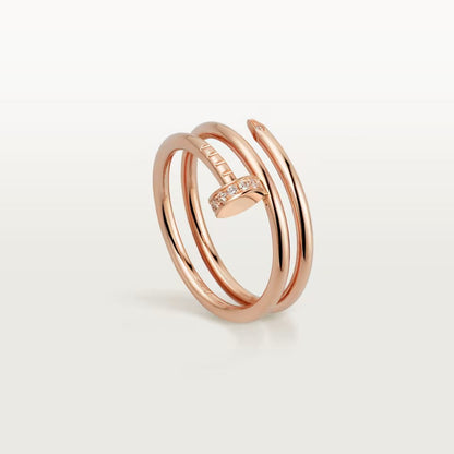 [Rose Tomorrow]JUSTE RING 4.8MM HALF DIAMOND