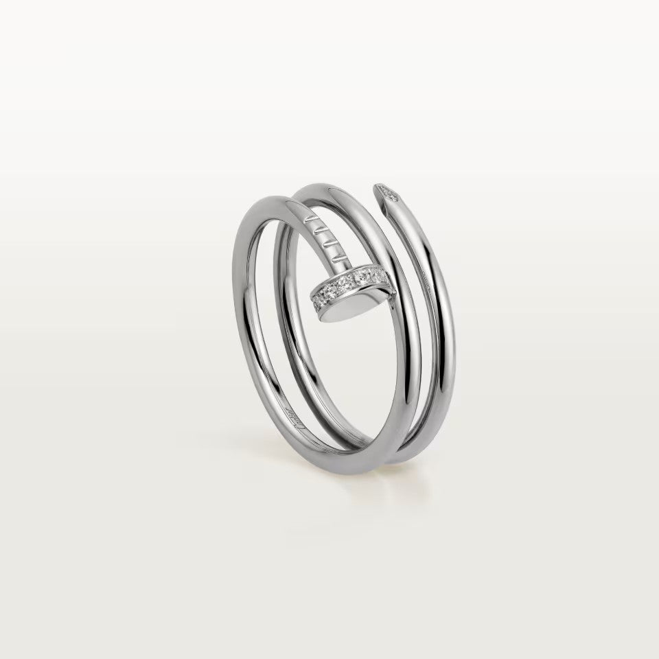 [Rose Tomorrow]JUSTE RING 4.8MM HALF DIAMOND